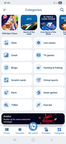1xBet Aviator screenshot 2