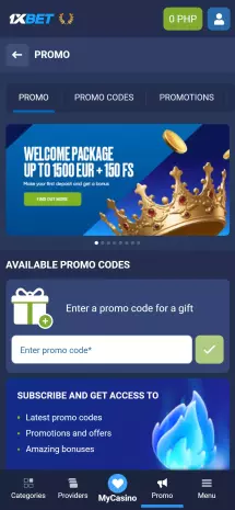 1xBet app screenshot 3